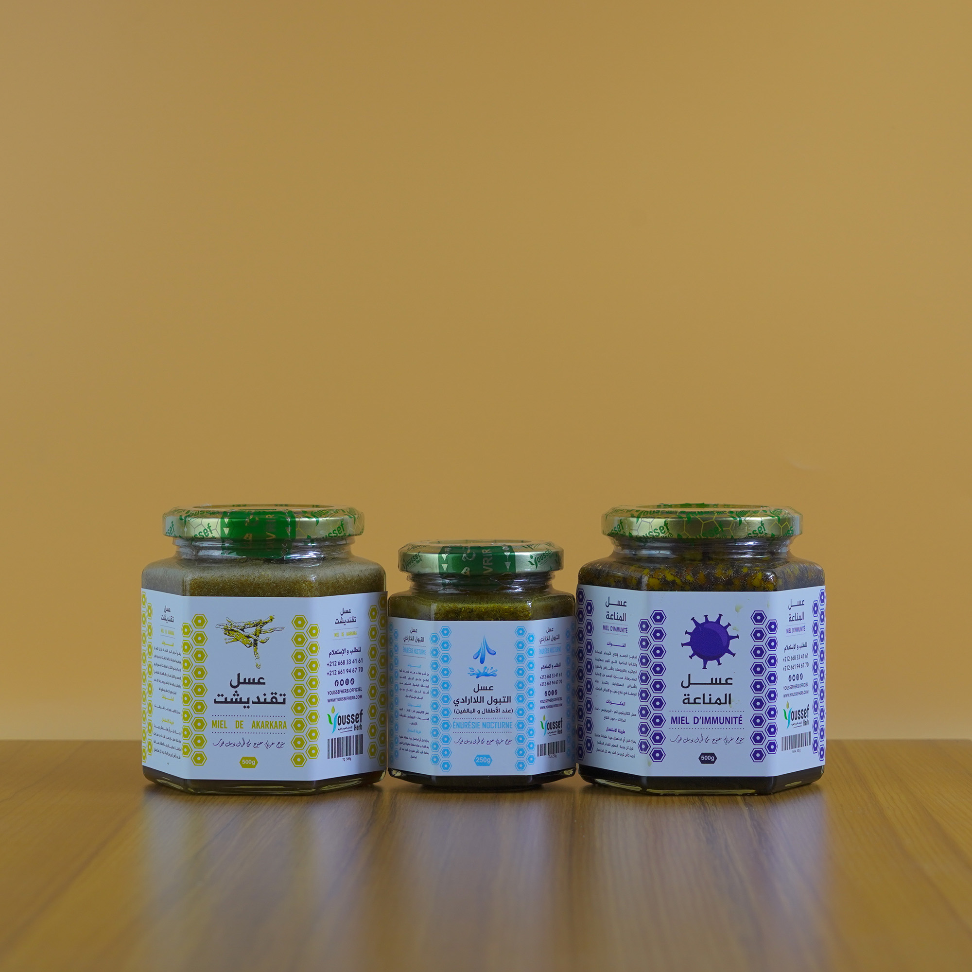 باقة الشفاء مجموعة متكاملة من العسل الطبيعي لتعزيز المناعة، صحة الجهاز البولي، والطاقة العامة